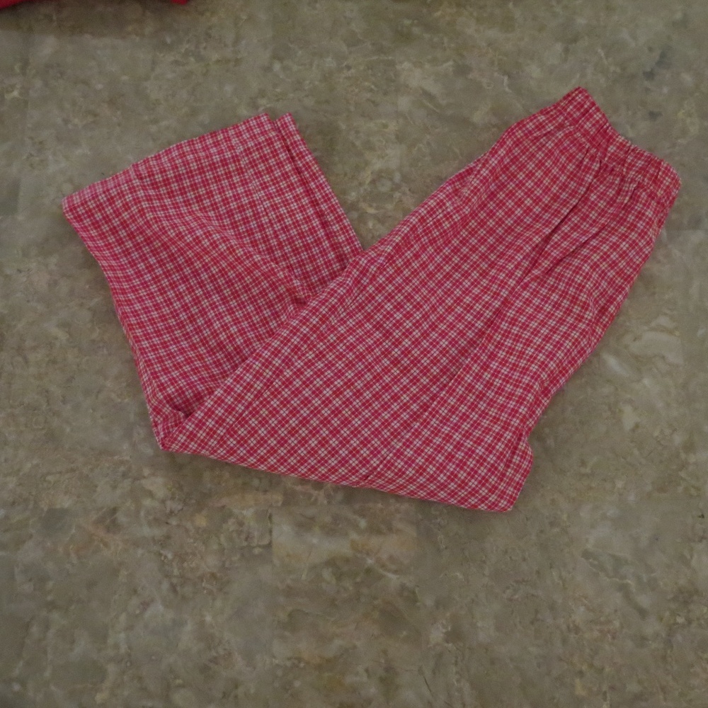 Glorimont boys red plaid pants size 6